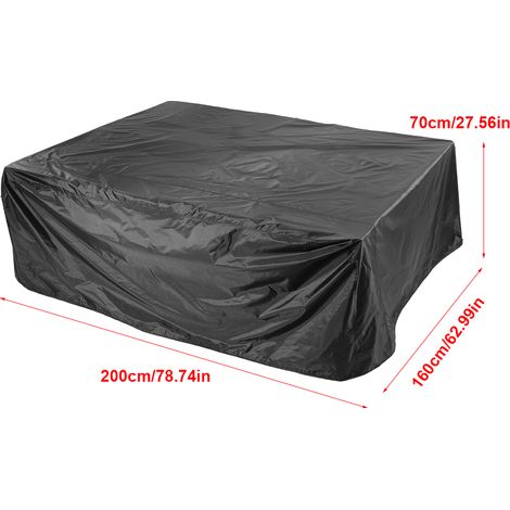 Housse de protection imperméable pour canapé et fauteuil, idéale pour jardin, terrasse et extérieur (200 x 160 x 70 cm). (1/5)