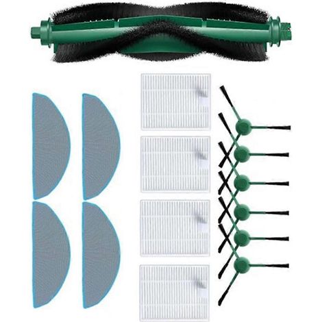 15 piezas para iRobot Roomba 105 Vac / 105 Combo / 105 Combo+ / 104 Combo /Q052 Repuestos Cepillo de aspiradora Filtro Paño de fregona() (1/4)