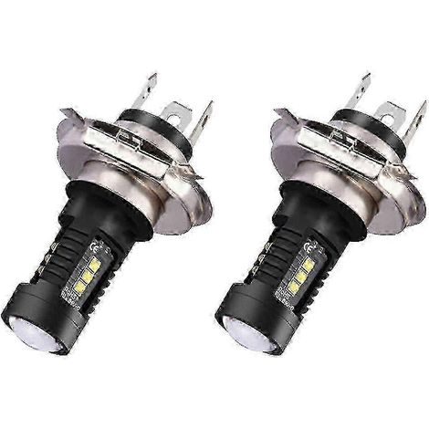 H4 60W 6000K LED-Lampen für Autoscheinwerfer (Fernlicht, Abblendlicht und Nebelscheinwerfer) (2 Stück) - AquaForge