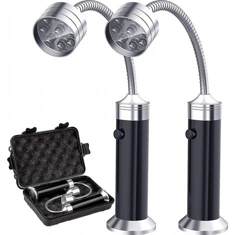 Lampe magnétique pour barbecue, lot de 2 lampes pour barbecue d'extérieur, lampe pour barbecue orientable à 360°-AquaForge (1/5)