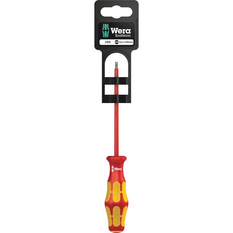 Wera 160i VDE Tournevis pour vis à fente Largeur de la lame: 3 mm