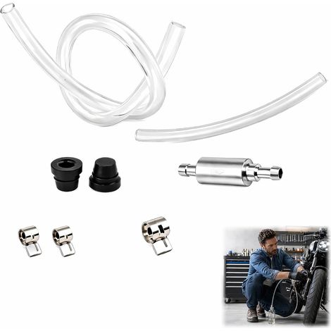 Kit Purge Frein Moto Auto – Valve Anti-Retour Tuyau 45cm – 8 Pièces (1/5)