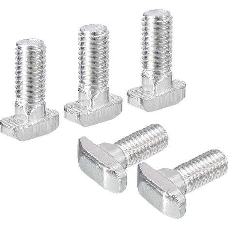 30Pcs Boulons en T-Slot M8 x 20mm en Acier Inoxydable 304 Argent (1/5)