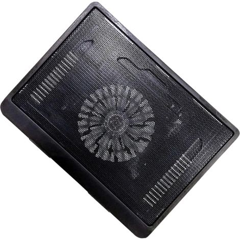Support Refroidisseur PC Portable Silencieux avec Éclairage LED Base Ventilée Inclinée Coussin Réfrigérant USB Portable (1/5)