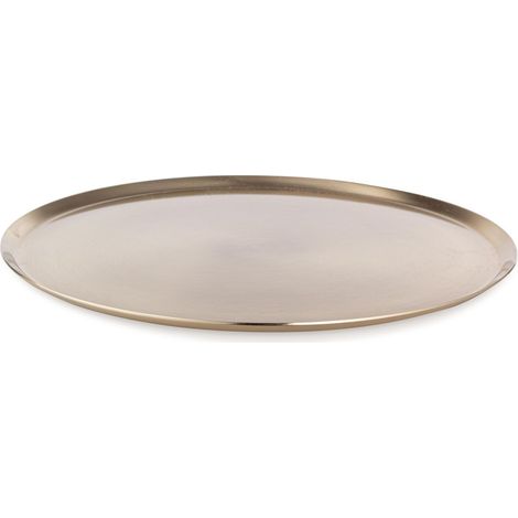 SOTTOPIATTO DORATO CON BORDO ALTO RAMYA BIZZOTTO D30X1H