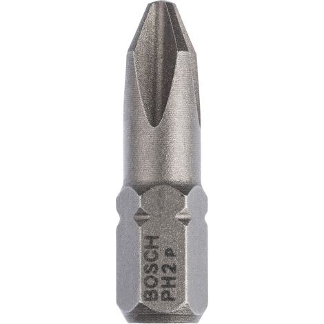 Pack 10 Embouts de vissage cruciformes extra-dure PH2 longueur 25 mm - 2607001512 - Bosch (1/6)