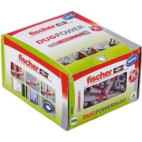 Multipack FISCHER DÜBEL           538250 (DUOPOWER  6 X 50) - 100 Stück