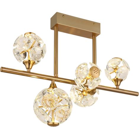 Globo - plafoniera - VIRINA - oro - vetro - LED - 16047-5D