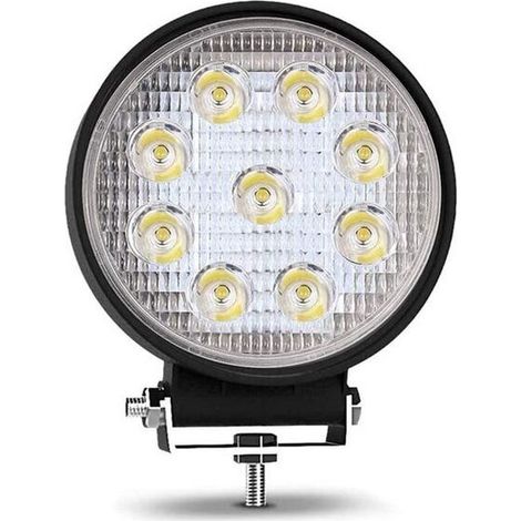Projecteur LED 27W 1620 lm – Lumière blanche froide 6000K – Indice de protection IP67 – Angle d’ouverture 60º – Pour terrains accidentés - 10-60V (1/5)