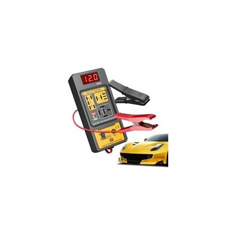 Kit de test relais batterie auto,Outil diagnostic tension avec câbles à pinces - Testeur Diagnostic pour Relais 12V & 24V,Pour Voitures Berlines Camions Pick-up Monospaces Motos (1/5)