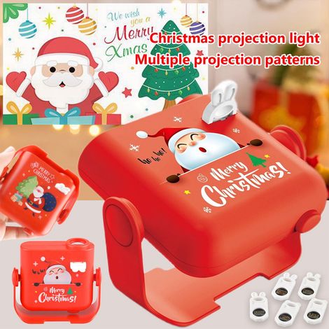 Projecteur De Noël - Lampe De Projection À Motifs - Rotation 360° - Pour Chambres D'Enfants Et Décorations Festives - 1 Pièce (1/5)