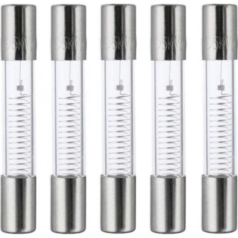 800mA 5KV 6x40mm High Voltage Microwave Oven Protection Fuses Fast Fuse 0.8A 5000V Glass Tube Fuse (Pack of 5pcs) (1/5)