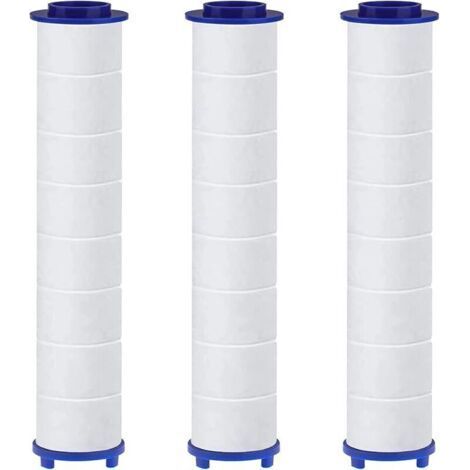 Lot de 3 Filtres en Coton PP avec Billes de Sulfite de Calcium pour HAPPUP Pommeau de Douche, Cartouche Sédiment Filtrée, Filtre Pomme Douche 10,5x2 cm (1/5)