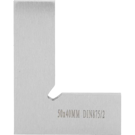 Équerre de vérificationÉquerre de menuisier 90° 50x40mm avec centreur pour mesures précises en bois (1/5)