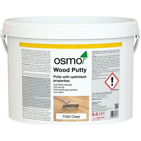 Osmo Wood Putty Clear - 5 Litre
