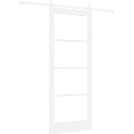 Maison Exclusive - Schiebetür Weiß 83 x 202 cm Massivholz Kiefer