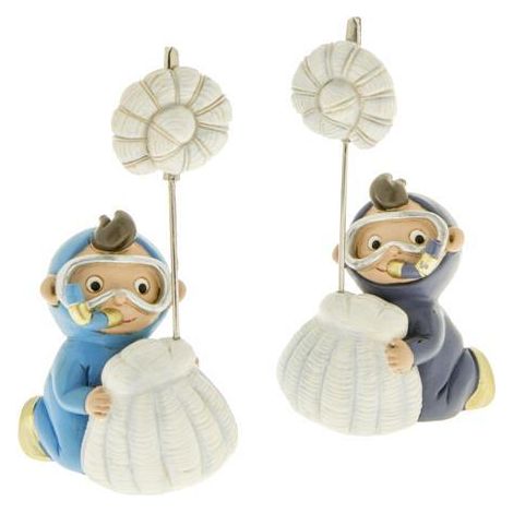 Etm Elio Sub Clip Porta Foto Bambino Sub Resina 10 cm