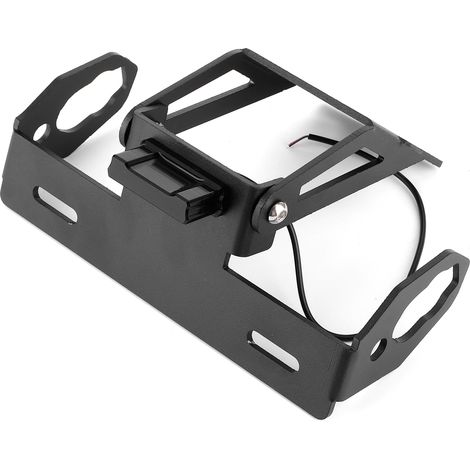 Support de plaque d'immatriculation/garde-boue arrière avec LED blanche 5050, compatible avec Kawasaki Z 650/Ninja 650 2017-2020 (1/5)