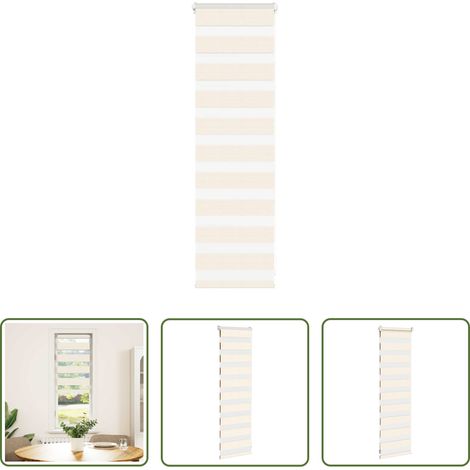 vidaXL Marmorbeige - Doppelrollo Marmorbeige 50x100 cm Stoffbreite 45,9 cm Polyester (1/5)