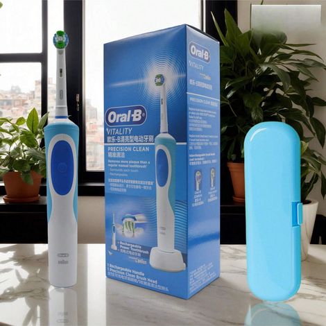 Brosse à dents électrique confortable pour un usage quotidien à la maison, brossage doux, efficace et adapté à la famille (1/3)