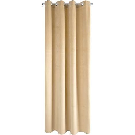 eurofirany Rideau en Velours Cappuccino 140 x 250 cm (1/3)