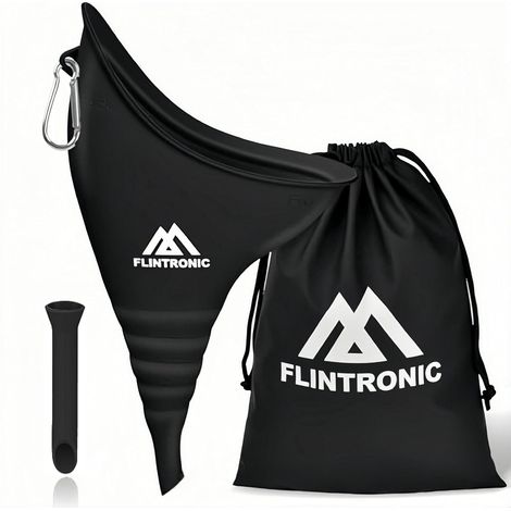 Female Urinal, Reusable Silicone Funnel Urinal, Portable Standing Pee, Female Toilet for Camping, Hiking, Vacation (1/5)