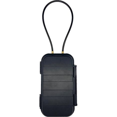 Coffre portable antivol pour plage et camping, cadenas à combinaison à 4 chiffres avec câble en acier (1/5)