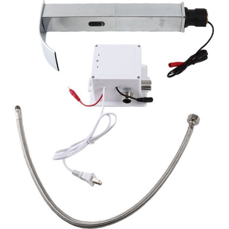 Robinet de lavabo automatique à effet cascade avec capteur infrarouge inductif sans contact G1/2" (1/5)