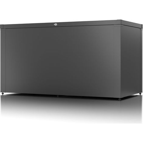GUARDI Coffre haut de rangement polyvalent - taille M - Anthracite - 159x76,5x82,2 - acier (1/2)