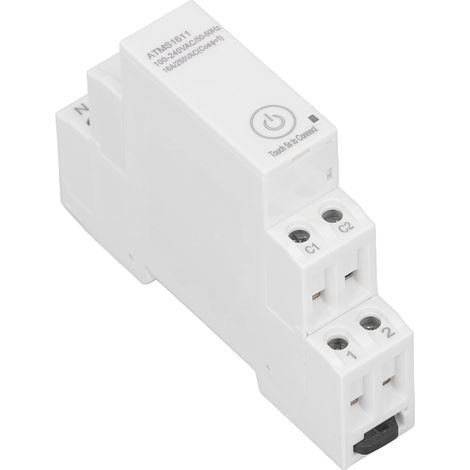 Moniteur d'énergie intelligent, disjoncteur, compteur, minuterie, télécommande, compteur de consommation électrique CA 100-240 V (1/5)