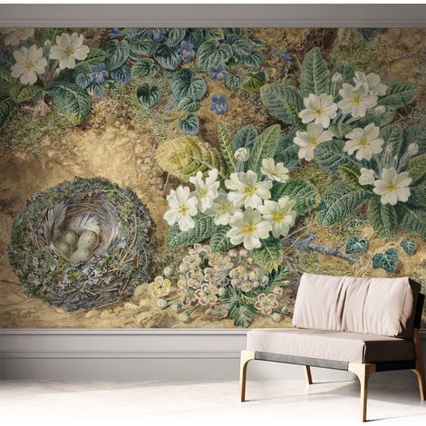 Selbsthaftend Tapete für Wohnzimmer Schlafzimmer Küche - Wanddekoration Frühlingskomposition 312x219 cm (1/5)