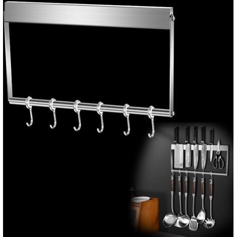 Porte Couteaux de Cuisine Mural de 40 cm Magnétique avec Aimant Extra Fort, Porte Couteaux Magnétique en Acier Inoxydable, pour Ranger Les Couteaux Ustensiles de Cuisine, et Outils (1/4)