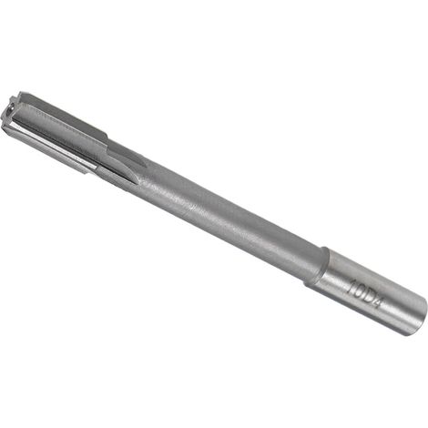 Alésoir de Serrage, Diamètre de Coupe de 10 mm, 6 Cannelures H8, Foret de Perçage en Acier Rapide à Tige Ronde - Applications : pour Aluminium, Fer, Cuivre, Plastique, Bois (1/5)