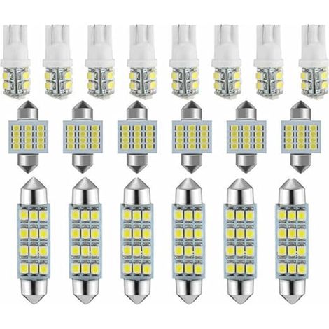 T10/31mm/42mm Ampoules LED Intérieur Voiture 6500K LED Intérieur Ampoules Dôme Plaque D'immatriculation Lumières Intérieur Voiture Carte Porte Éclairage Plaque (1/5)