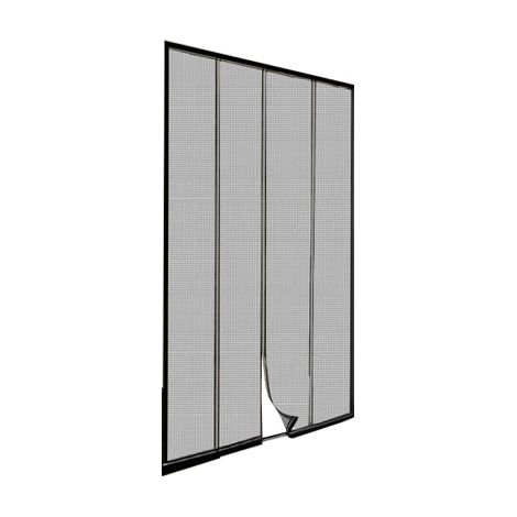 Kit mosquitera puerta negra lamas 100x220cm epid (1/3)