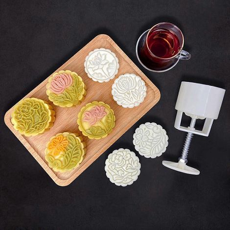 Moule à gâteaux de lune à faire soi-même, ustensiles de pâtisserie, accessoires de cuisine pour la Fête de la Mi-Automne (1/4)