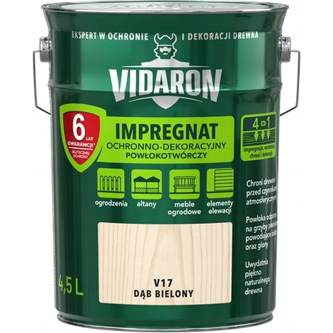 Impregnante per legno Vidaron V17 Rovere sbiancato 4,5 l 1 pz. (1/3)