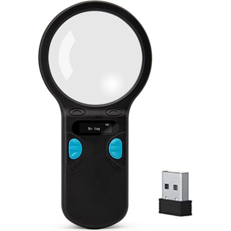 Irovami Lecteur puces animaux RFID EMID portable – Bluetooth/USB/2.4GHz, 128 puces – Idéal pour chiens, chats, suivi animal (1/5)