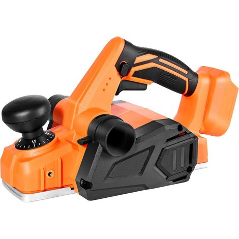 Rabot Électrique Sans Fil 82 mm,15000 RPM,Moteur Sans Balais,Profondeur de Coupe Réglable,Compatible Batterie 18V,Outil Nu