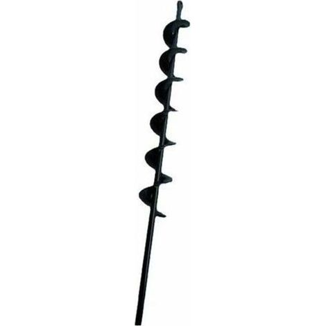 Le noir foret hélicoïdal à tarière pour bêcheur de terre de plantation de jardin 50mm×450mm., (1/4)