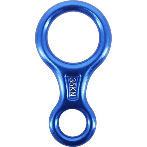 35kN rappel huit(Bleu), dispositif de rappel escalade 8 Descendeur pour diamètre de corde 8-13 mm (1/5)