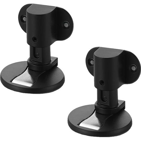 Tope de puerta ajustable, diseño magnético, negro. (1/2)
