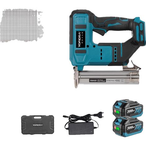Elektrisches Nagelgerät, vielseitige 2-in-1-Funktionalität, leistungsstarker bürstenloser Motor, 2-Akku-Set (1/2)