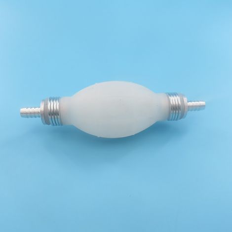 8 mm weiße kugelförmige Gummihandpumpe für Auto, Boot und Motorrad (Benzin, Diesel). (1/5)