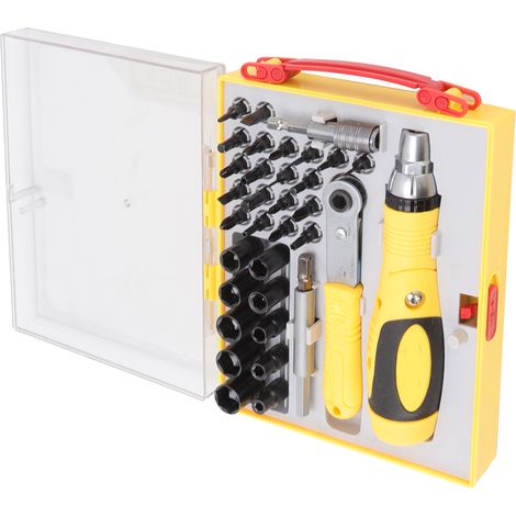 Kit de tournevis multifonctionnel magnétique 35 en 1 pour téléphone portable, montre, tablette, PC et ordinateur portable (1/5)
