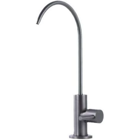 Robinet d'évier de Cuisine Gris à col de Cygne avec Filtre de Refroidissement Rotatif, H27cm (1/4)
