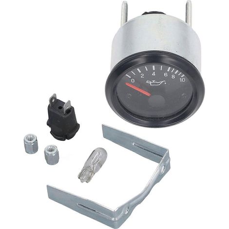 Manomètre de pression d'huile de 52 mm avec rétroéclairage LED et fonction d'aiguille, test de pression de haute précision