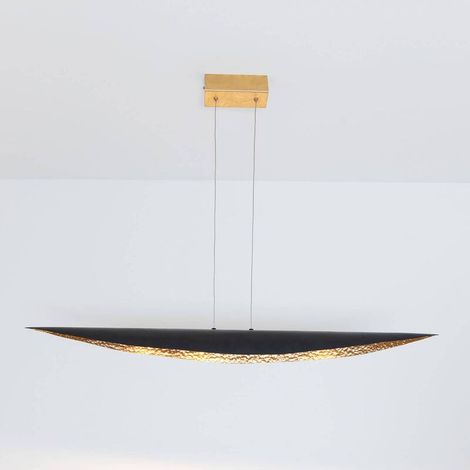 [NEUWERTIG] B-Ware Holländer LED Pendant Light Chiasso, Black-brown/gold (1/2)