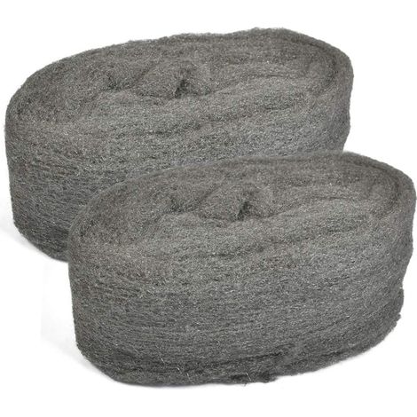 Pastilles en Acier Laine d'acier Grade 0000 Outil de Polissage en Acier pour Entretien et Finition du Bois, Verre, Métal, Pierre