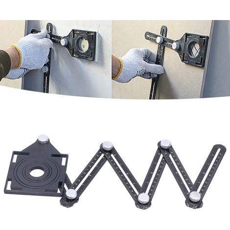 Multifunktionaler, sechsfach verstellbarer Universalwinkelmesser aus Aluminiumlegierung (1/5)